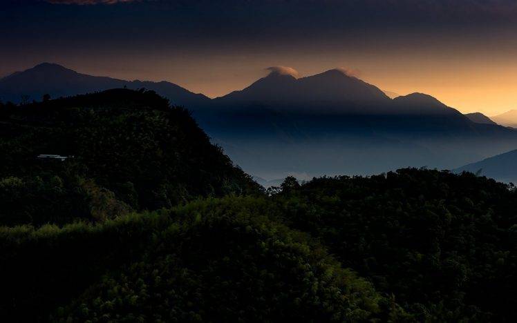 nature, Landscape, Sunrise, Mountain, Mist, Forest, Morning, Calm, Taiwan HD Wallpaper Desktop Background