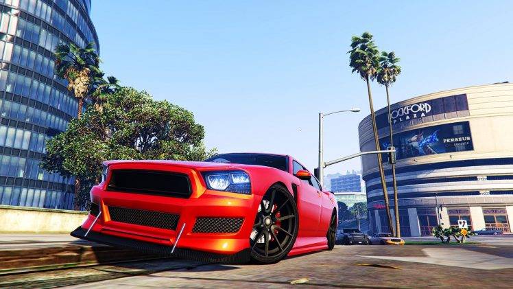 Grand Theft Auto V, Car, Building, Video Games HD Wallpaper Desktop Background