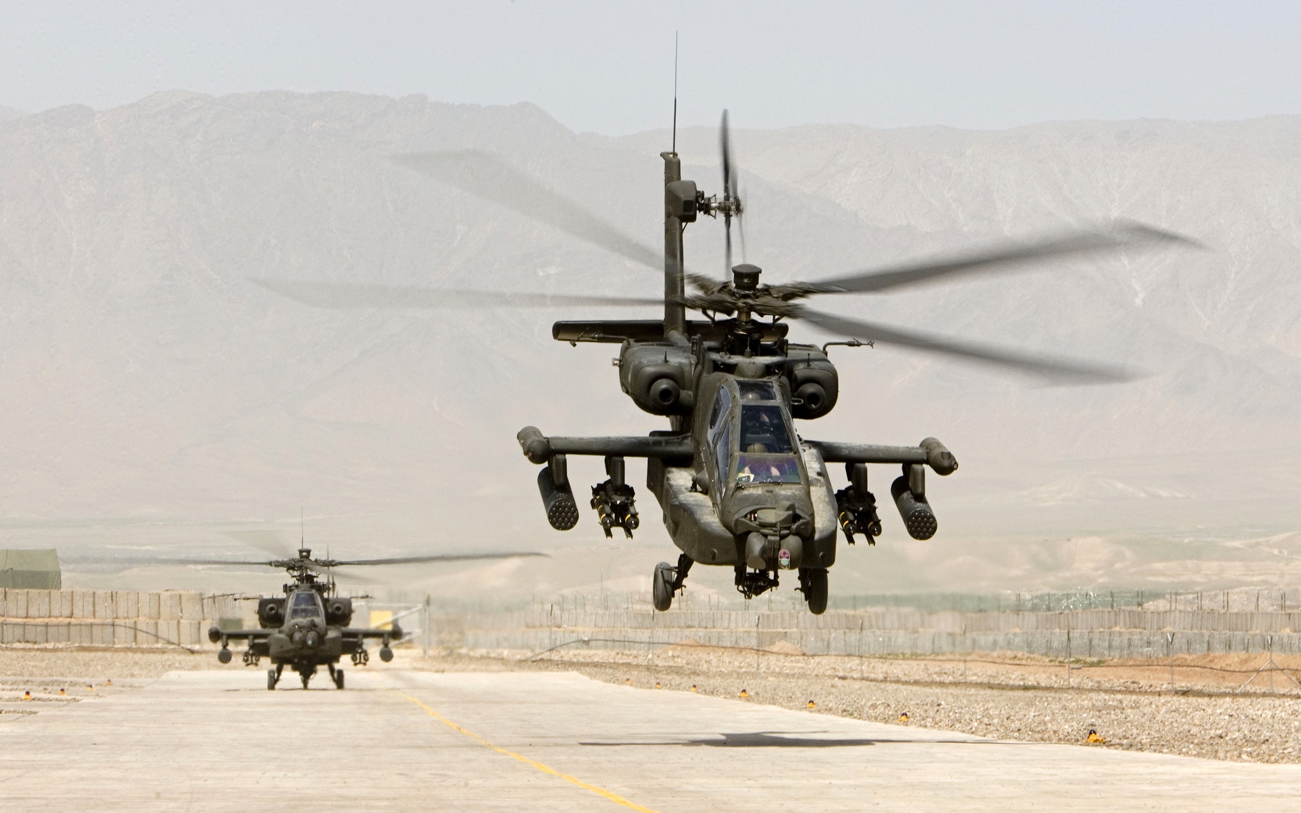 Boeing AH 64 Apache, Helicopters, Military Aircraft, Desert Wallpaper