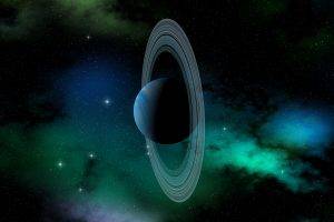 Uranus, Planet, Solar System, Planetary Rings, Space Art, Artwork