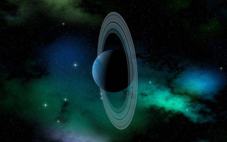 Uranus, Planet, Solar System, Planetary Rings, Space Art, Artwork HD Wallpaper Desktop Background