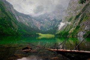nature, Landscape, Mountain, Lake, Clouds, Summer, Alps, Water, Green, Branch, Forest