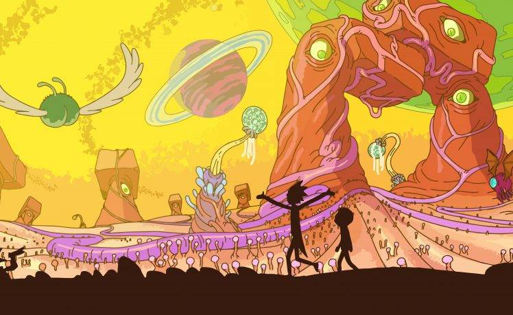 Rick And Morty, Adult Swim, Space, Animation, Planet HD Wallpaper Desktop Background