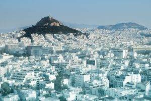 Athens, Hill, Building, Cityscape, Landscape