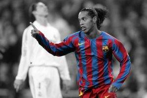 selective Coloring, Ronaldinho, Soccer, FC Barcelona