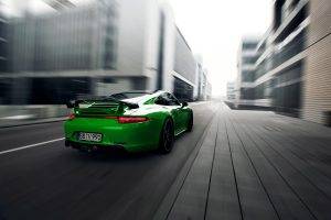 car, Porsche, Porsche 911, Porsche 911 Carrera 4S, Road, Green, Motion Blur