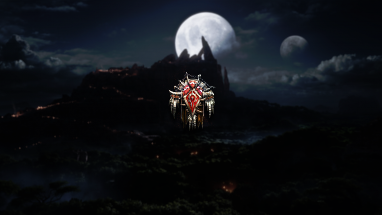 World Of Warcraft, Horde, Crest HD Wallpaper Desktop Background