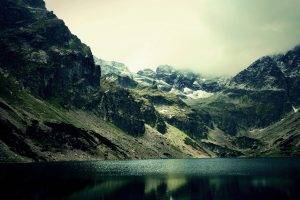 nature, Lake, Mountain, Reflection