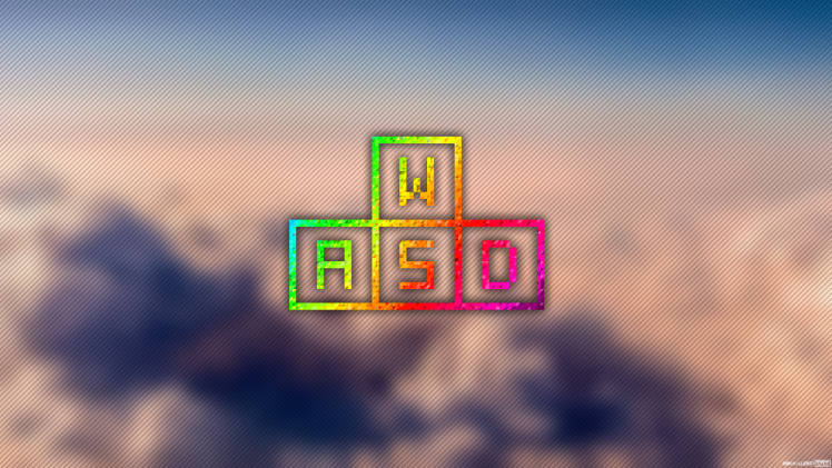WASD, Pixel Art, Trixel, Video Games, Keyboards HD Wallpaper Desktop Background