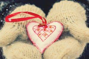 hearts, Valentines, Gloves, Love