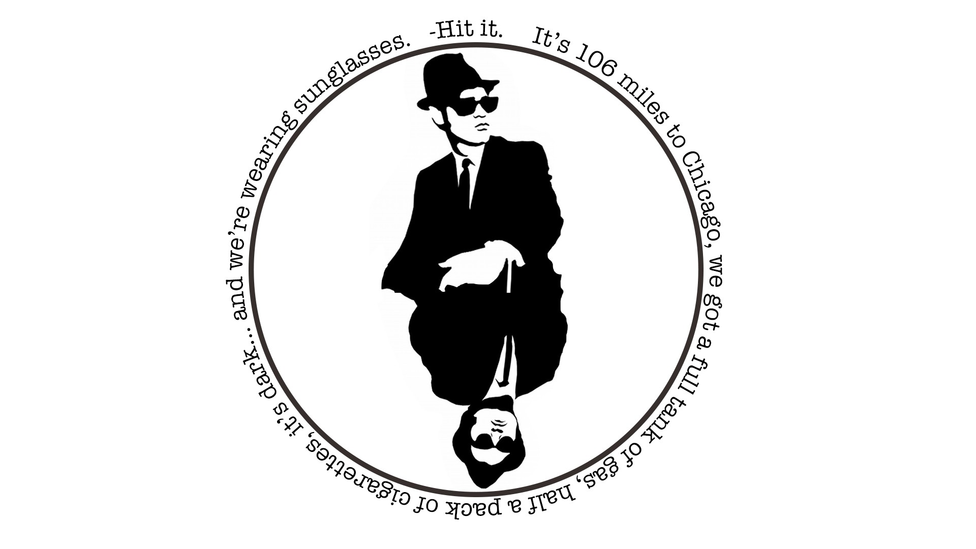 minimalism, Blues Brothers, Quote Wallpaper