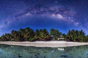Aitutaki, Cook Islands, David Rofall, Beach, Galaxy, Island