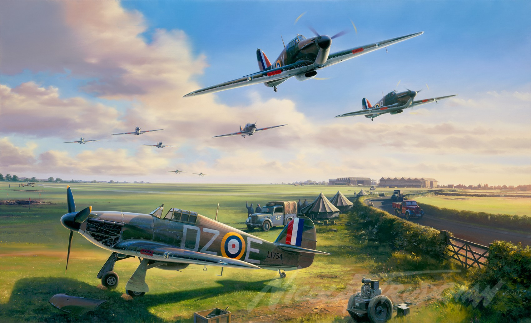 military Aircraft, Royal Airforce, Hawker Hurricane, Hawker, World War II, Battle Of Britain Wallpaper