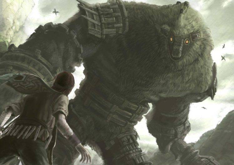 Shadow Of The Colossus, Wander, Video Games, Colossus, Creature, Fantasy Art HD Wallpaper Desktop Background