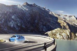 car, Drift, Mountain, Landscape
