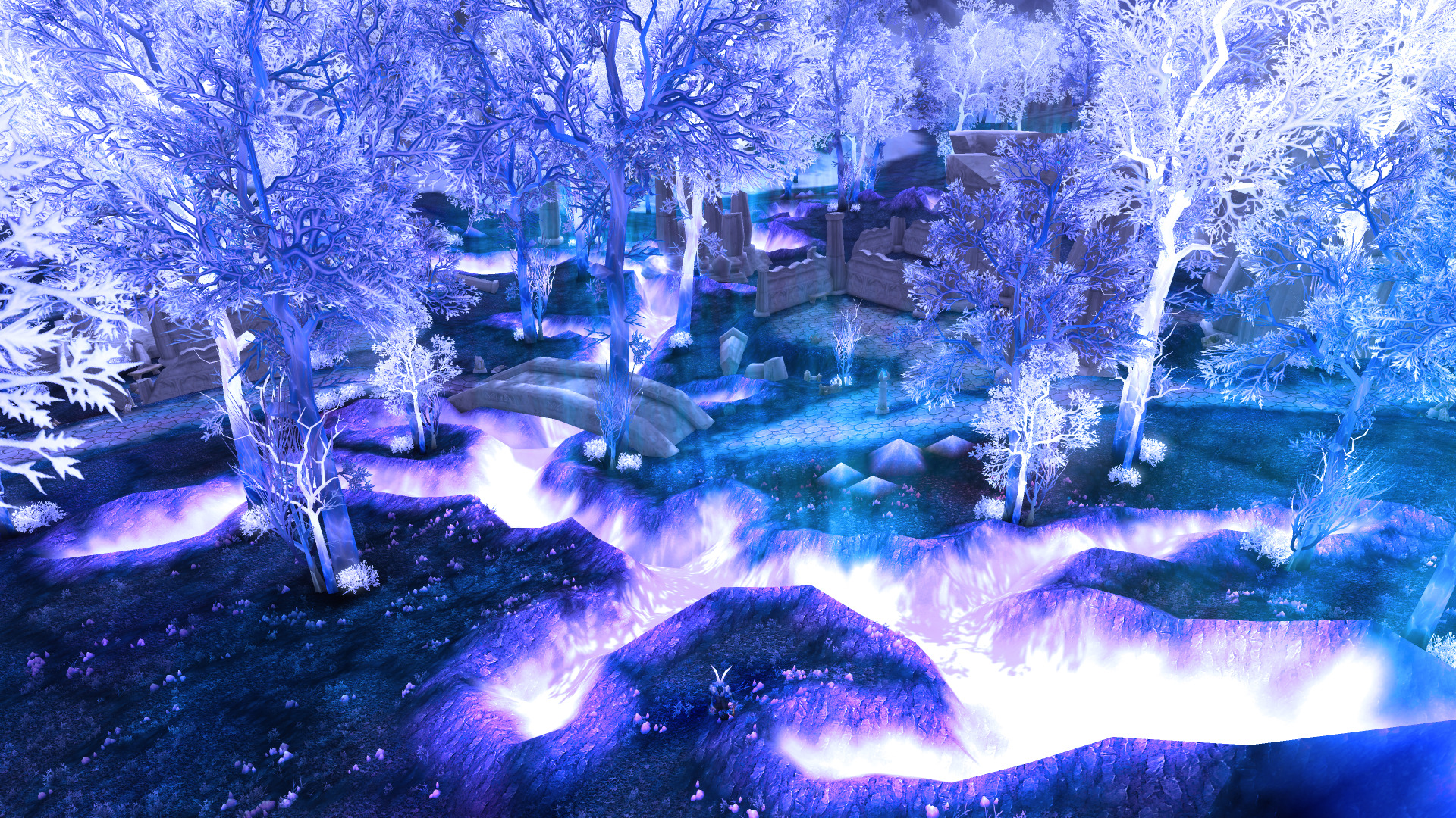blue, World Of Warcraft, Blizzard Entertainment, Video Games, Crystalsong Forest Wallpaper