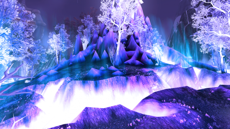 blue, World Of Warcraft, Blizzard Entertainment, Video Games, Crystalsong Forest HD Wallpaper Desktop Background