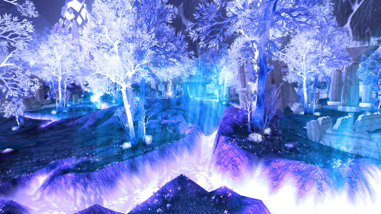 blue, World Of Warcraft, Blizzard Entertainment, Video Games, Crystalsong Forest HD Wallpaper Desktop Background