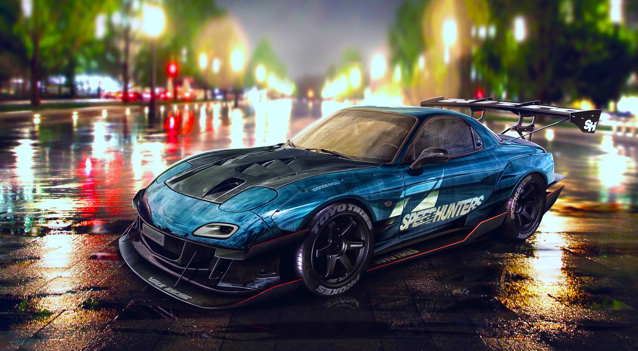 car, Mazda RX 7, Tuning, Need For Speed Wallpaper