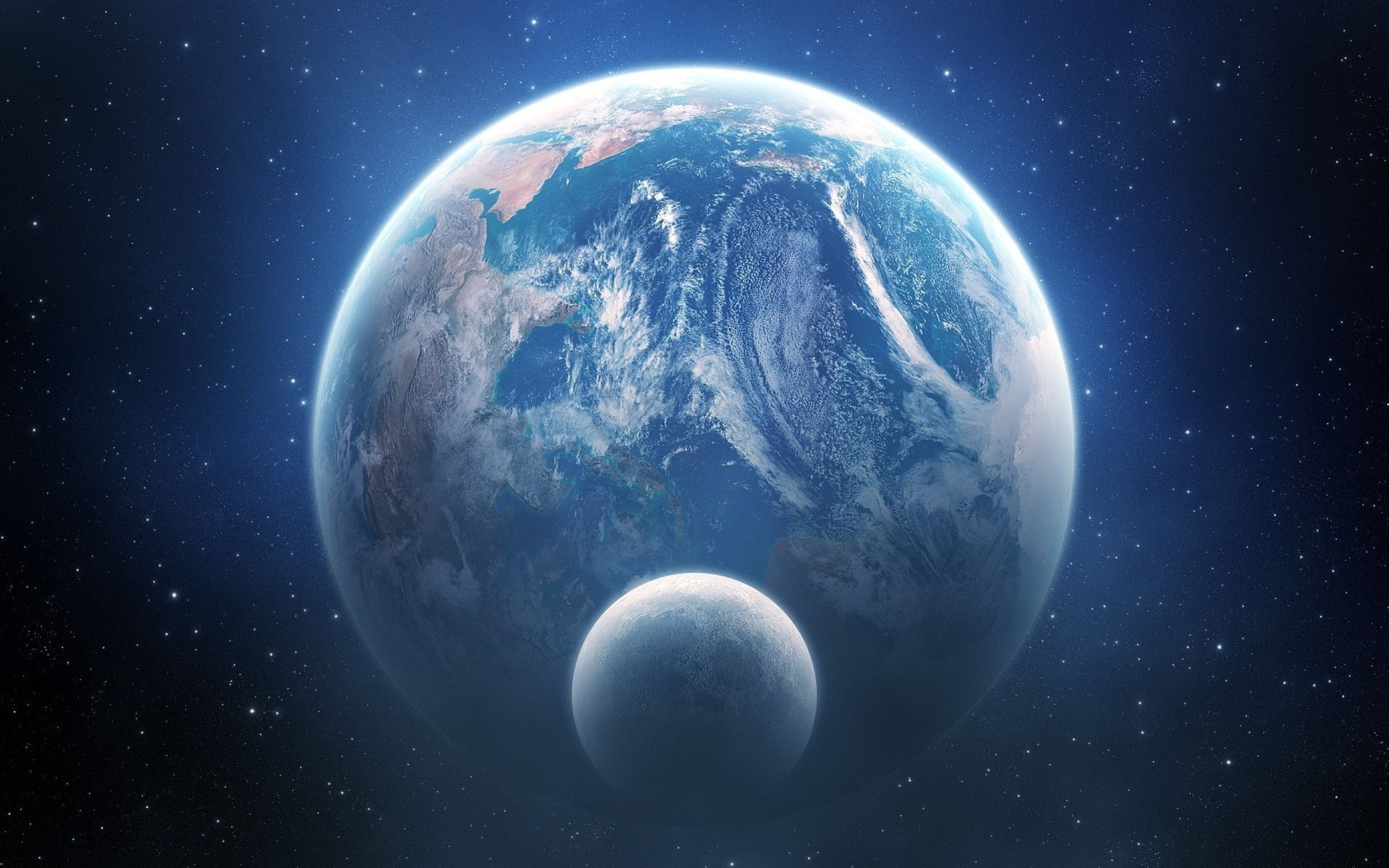 planet, Earth, Digital Art, Space Art Wallpaper