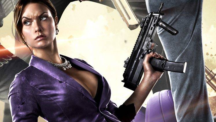 Saints Row, Saints Row IV, Video Games, Women, Gun, Weapon, Machine Gun HD Wallpaper Desktop Background