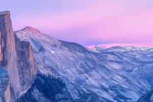 landscape, Half Dome, Yosemite National Park, Nature, Morning, Valley, Mountain, Cliff, USA, California