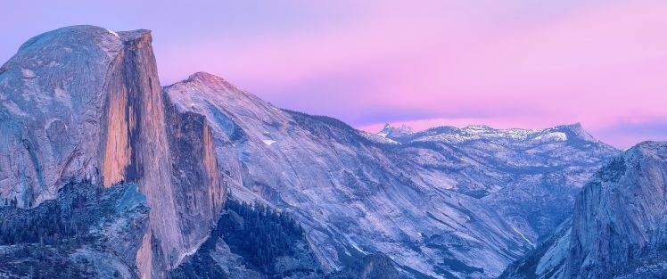 landscape, Half Dome, Yosemite National Park, Nature, Morning, Valley, Mountain, Cliff, USA, California HD Wallpaper Desktop Background