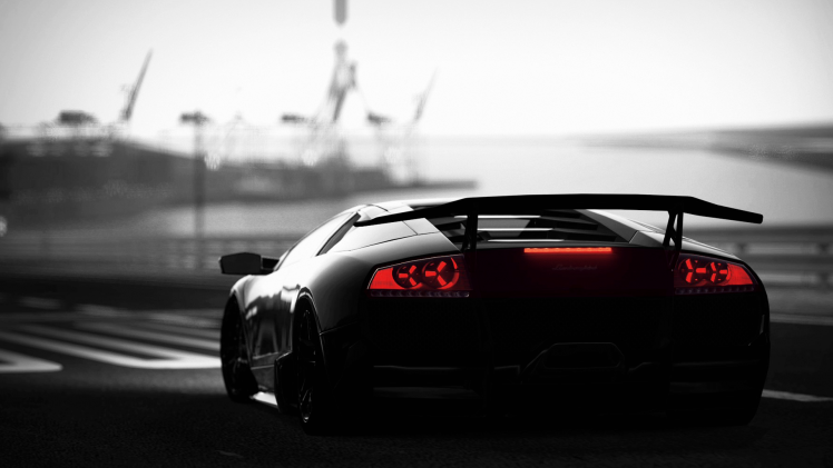 Lamborghini, Car, Selective Coloring HD Wallpaper Desktop Background
