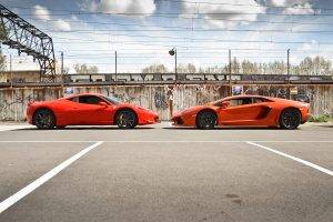 Lamborghini Aventador, Car, Vehicle, Ferrari