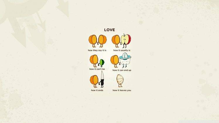 fruit, Quote, Love HD Wallpaper Desktop Background