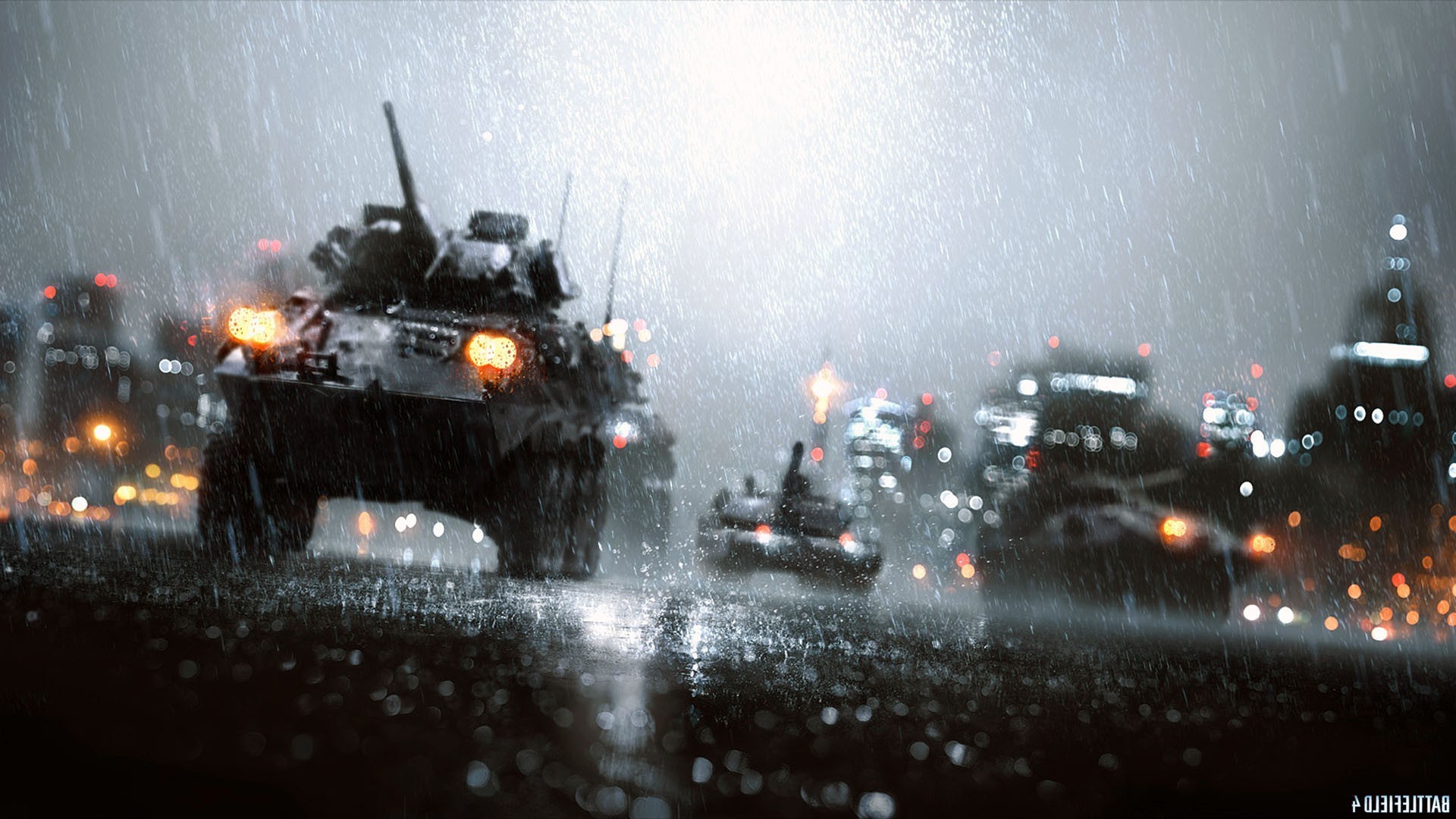 tank, Battlefield, Video Games, Rain Wallpaper