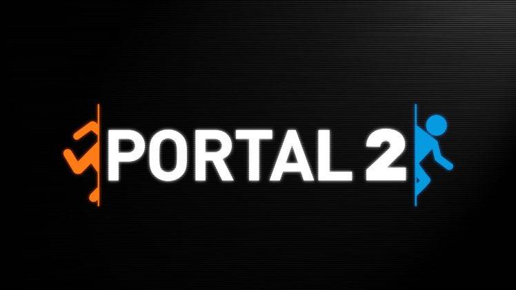 Portal 2, Video Games, Valve, Simple, Black Background, Minimalism, Portal HD Wallpaper Desktop Background