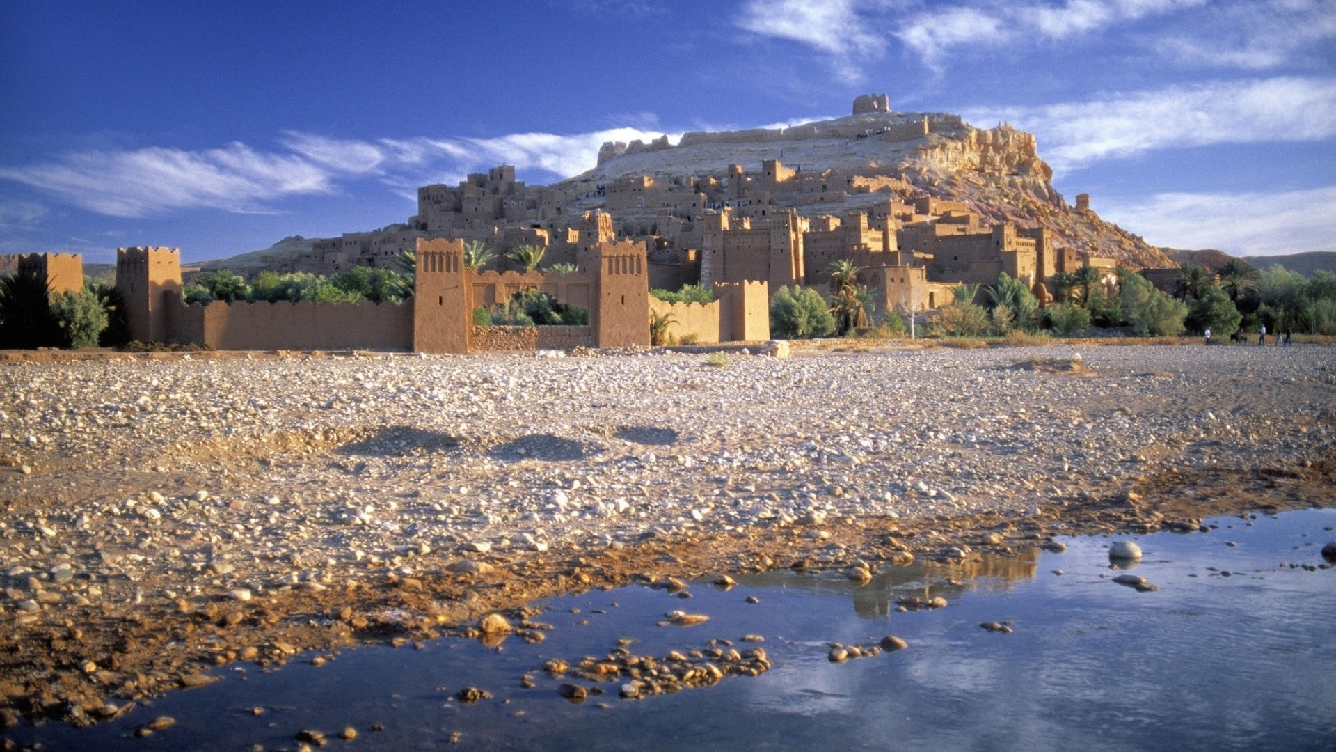 nature, Landscape, Architecture, Building, Water, Trees, Morocco, Africa, Old Building, Town