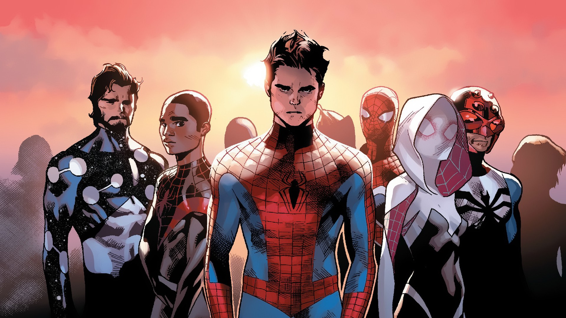 comic Books, Marvel Comics, Spider Man, Spider Gwen, Miles Morales Wallpaper
