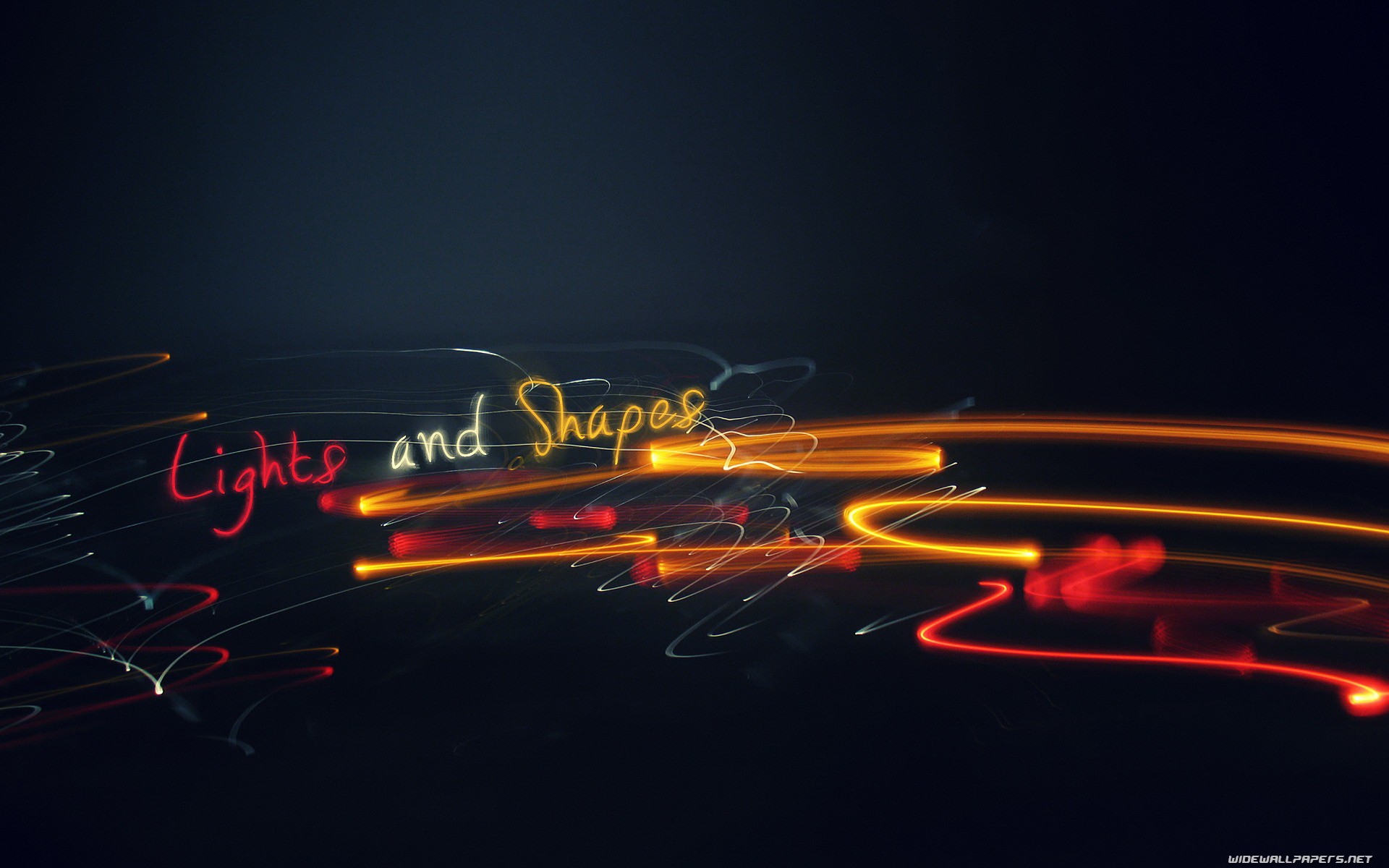 light Painting, Streaks, Typography, Simple Background Wallpaper