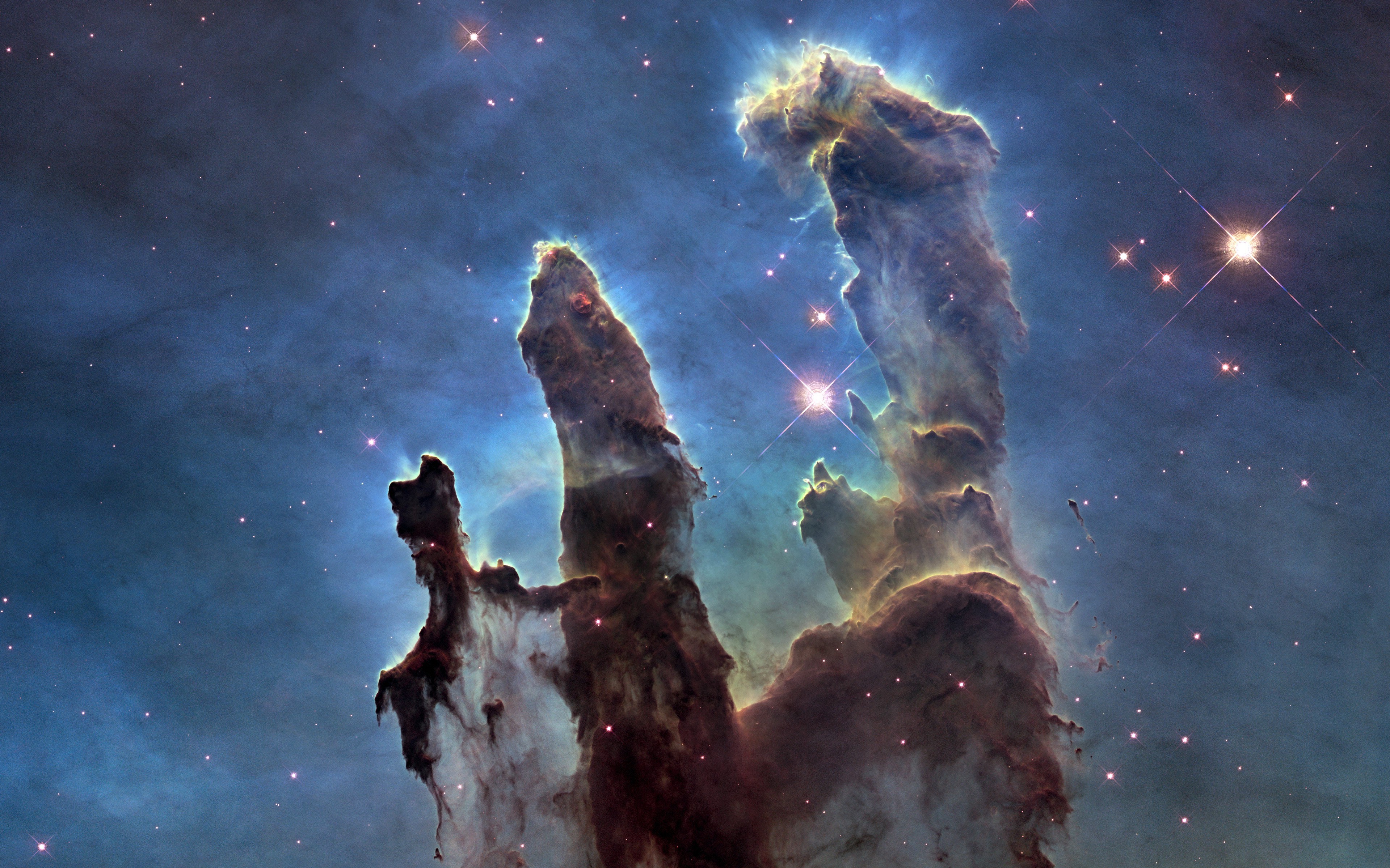 Pillars Of Creation, Nebula, Space, Stars Wallpaper