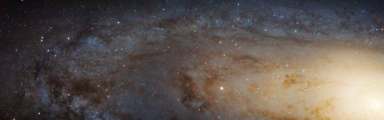 Andromeda, Space, Galaxy, Stars, Closeup, Multiple Display HD Wallpaper Desktop Background