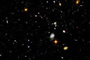 Hubble Deep Field, Space, Galaxy, Multiple Display