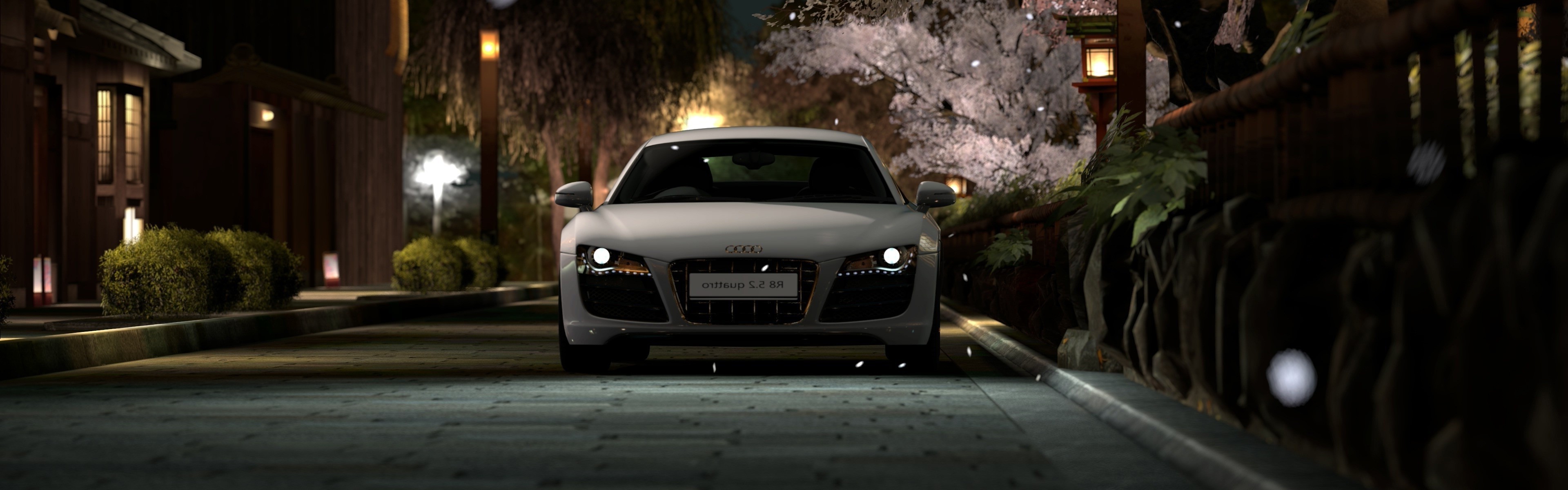 car, Audi R8, Gran Turismo 5, Video Games, Multiple Display Wallpaper