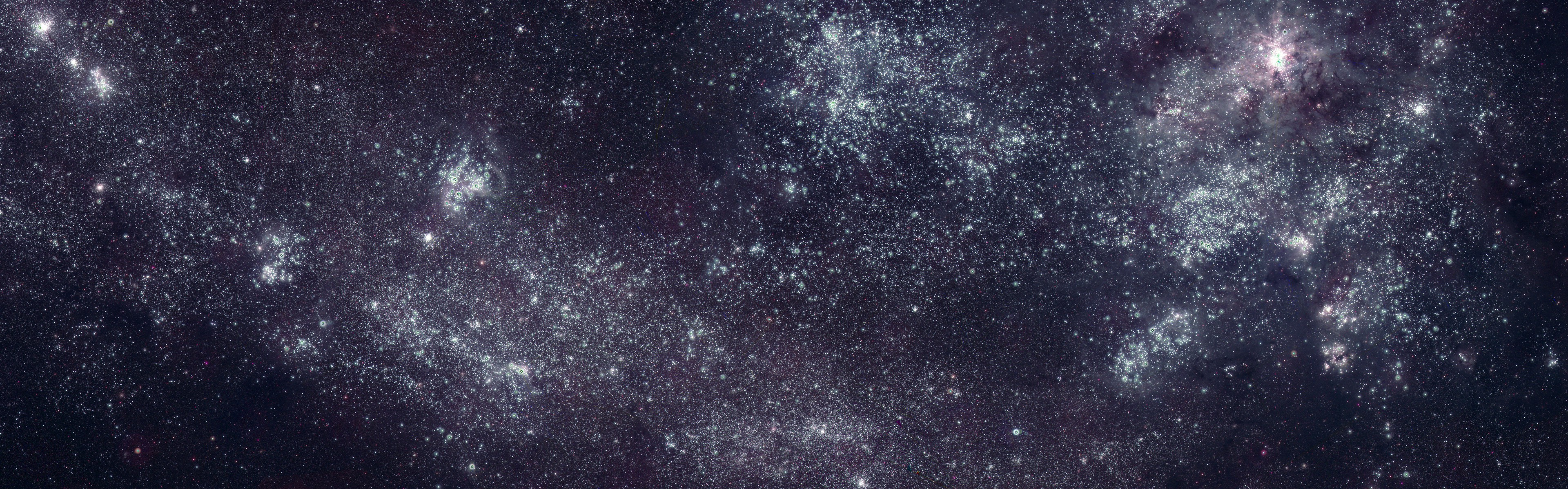 Large Magellanic Cloud, Space, Stars, Multiple Display Wallpaper