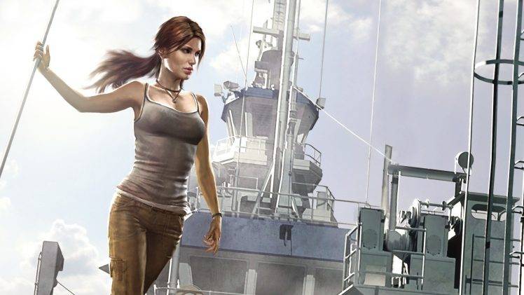 video Games, Video Game Characters, Video Game Girls, Tomb Raider, Lara Croft, Fan Art, Artwork, Tank Top HD Wallpaper Desktop Background