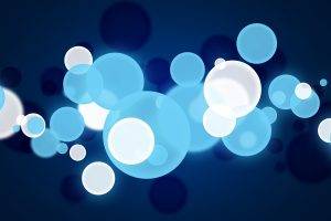 dots, Abstract, Sphere, Blue