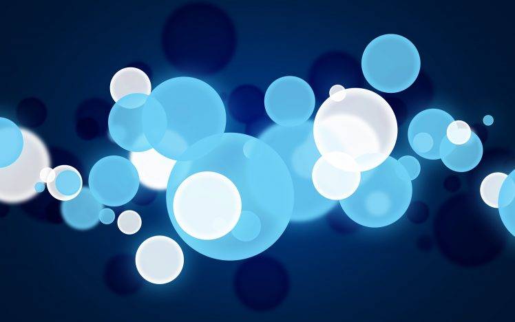 dots, Abstract, Sphere, Blue HD Wallpaper Desktop Background