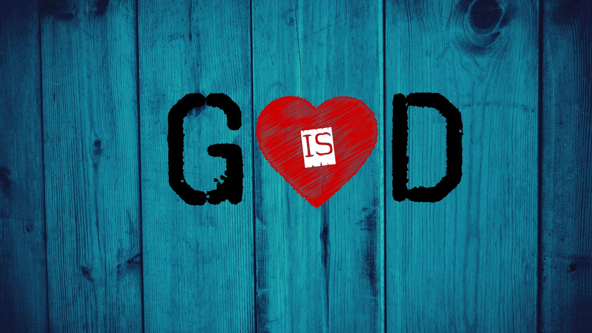 God Christianity Jesus Christ Love Wood Hearts Blue