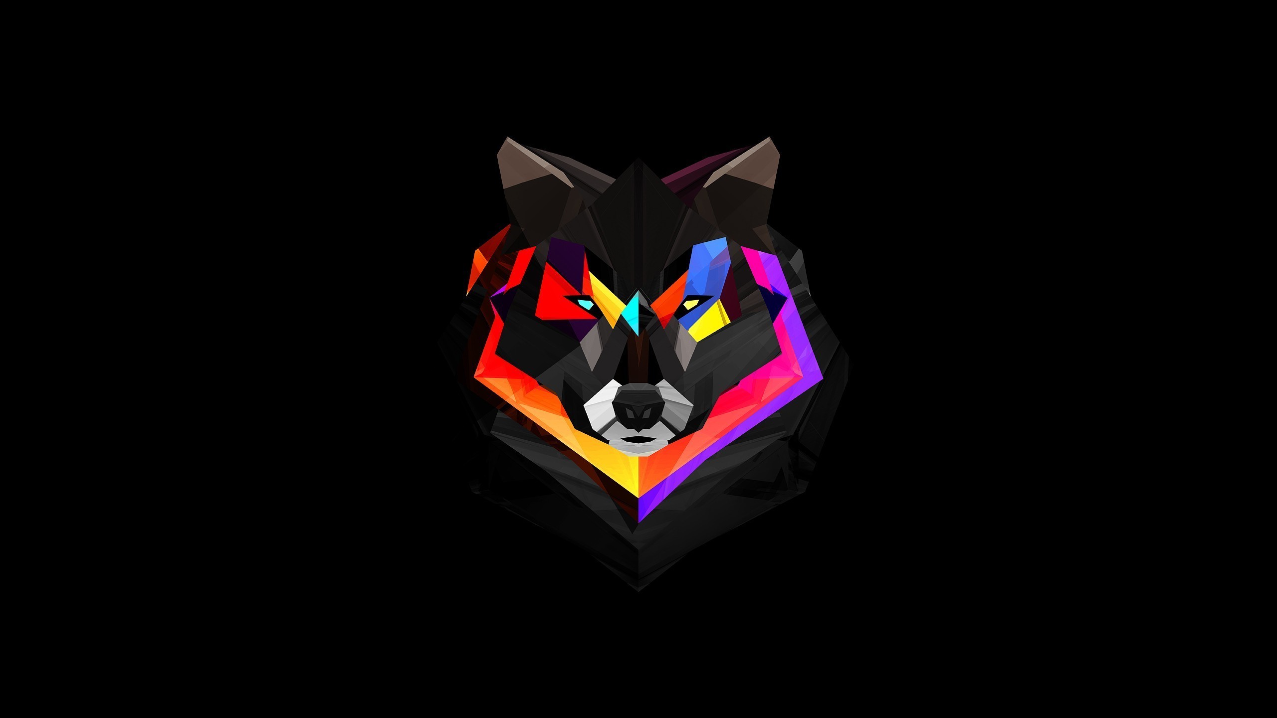 abstract, Wolf Wallpaper