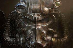 Fallout 4, Helmet, Artwork, Bethesda Softworks, Video Games, Fallout, Power Armor
