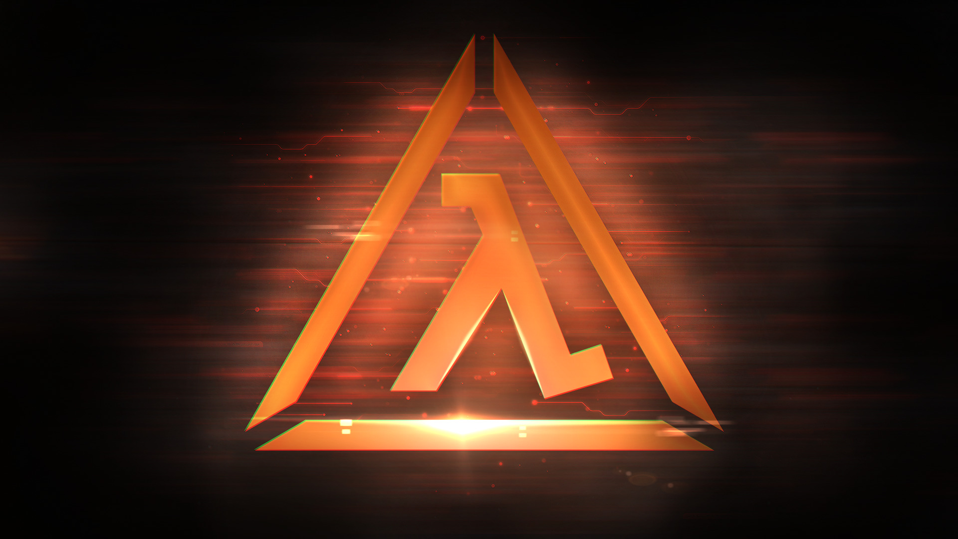 video Games, Half Life, Half Life 2, Lambda, Logo, Orange