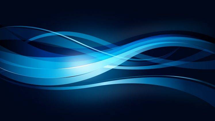 wavy Lines, Abstract, Blue HD Wallpaper Desktop Background