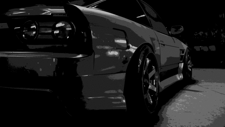 monochrome, Black, Car, Nissan 180SX, Need For Speed HD Wallpaper Desktop Background