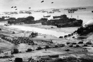 monochrome, World War II, Normandia, Military